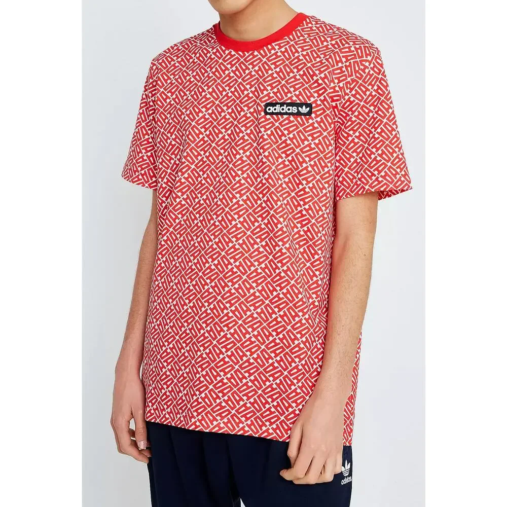 Adidas‎ Originals Anichkov Vivid Red T-Shirt Men's Medium Activewear Comfort EUC